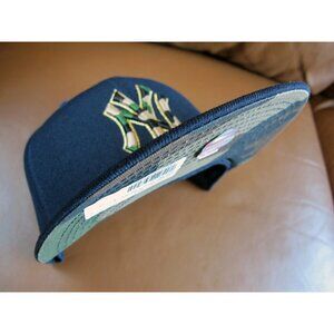 New York Yankees Blue Camo Metallic Gold New Era 59FIFTY 5950 Fitted Cap 8 hat
